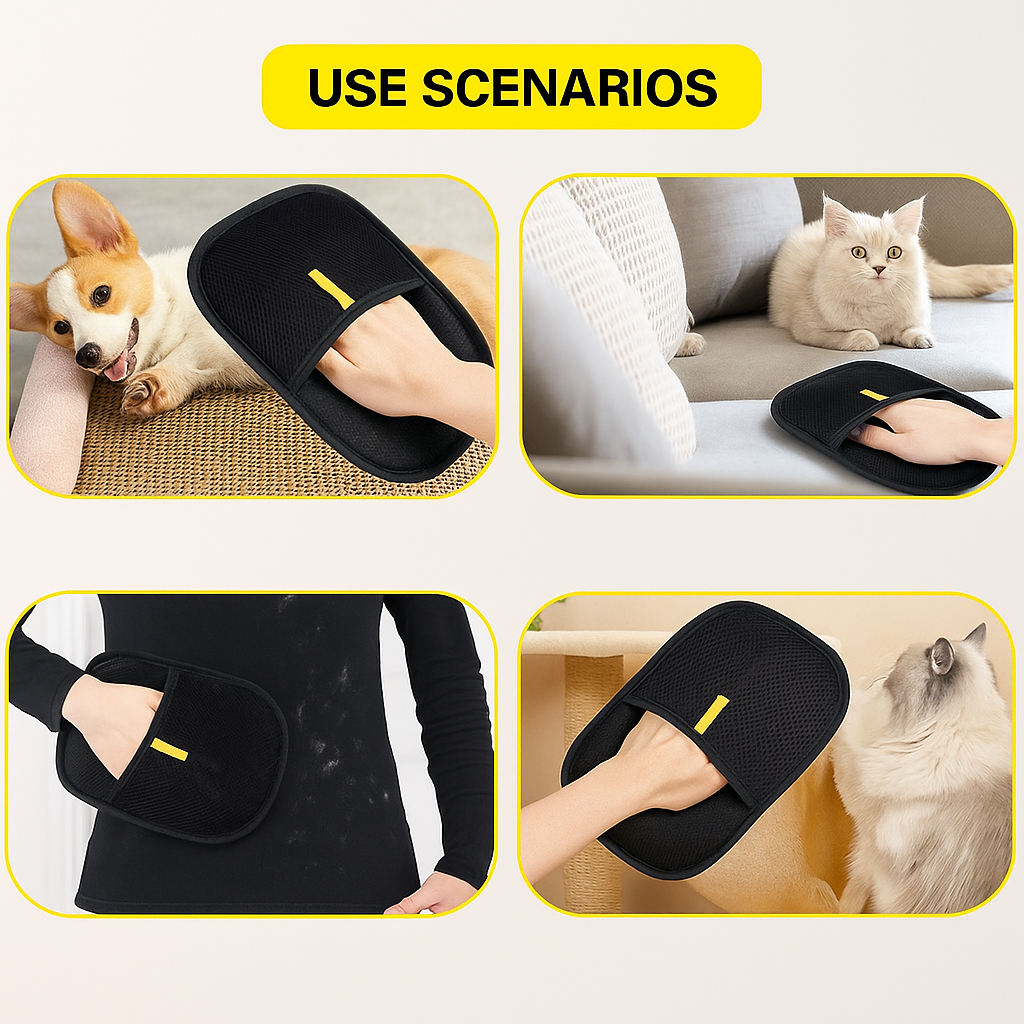 FurSwipe™ Fur and Hair Removal Mitt (2-Pack)