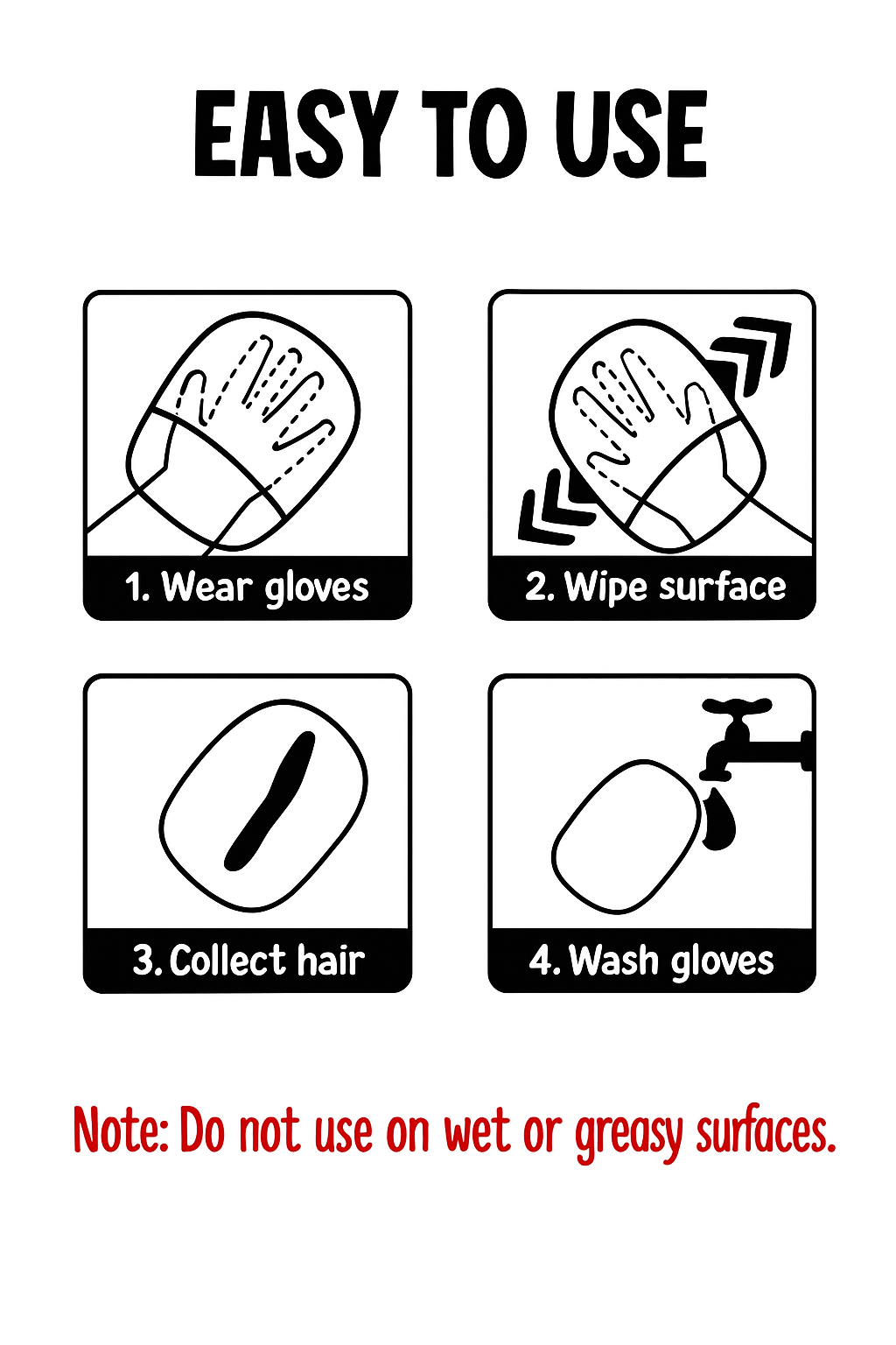 FurSwipe™ Fur and Hair Removal Mitt (2-Pack)